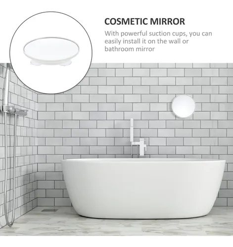 Espejo De Baño Con Aumento 10x Con Ventosa