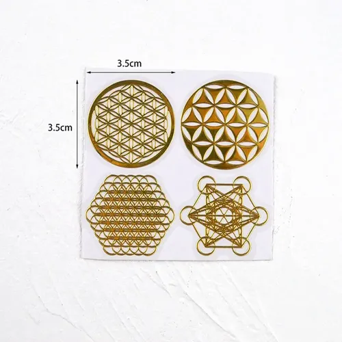 – Juego De 96 Pegatinas Metálicas Con Forma De Flor De La =