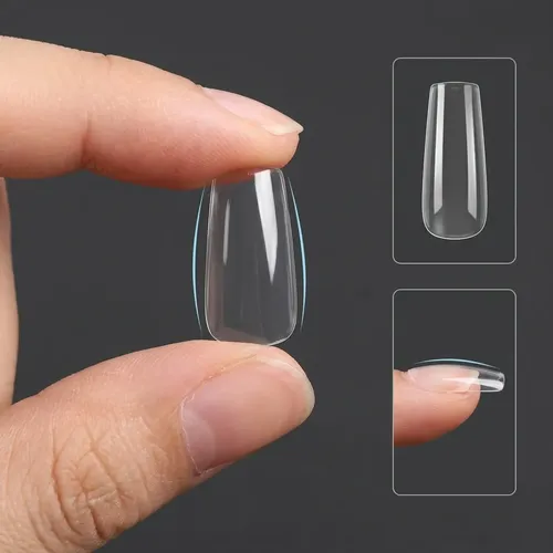 Tips Cuadrado Natural Para Manicura Profesional 480pcs