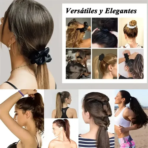 Xi 1209 Pcs Ligas Para Cabello Elásticas, Donas Para El Muje