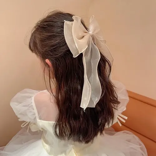 2 Piezas Pinza De Pelo Con Lazo De Moda . Negro C