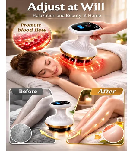 Dispositivo Eléctrico Gua Sha For Herramienta De Masaje De Blanco
