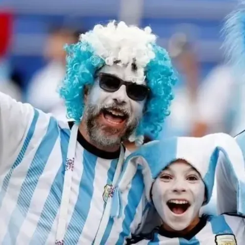 Peluca Argentina Rulos Celeste Y Blanca Mundial Futbol X 1