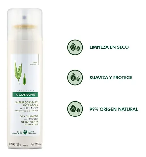 Klorane Shampoo En Seco De Avena X 150 Ml