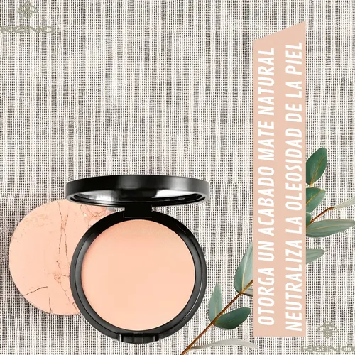 Polvo Compacto Natural Acabado Mate Reino Cero Oleosidad