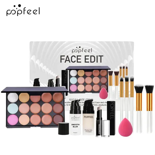 Set De Maquillaje De Belleza De 10 Piezas Para Rostro Y Meji