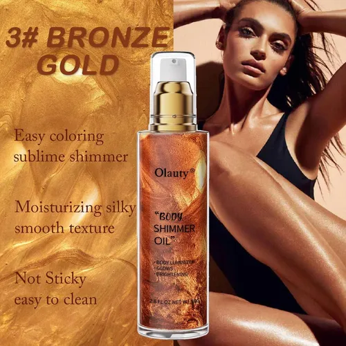 Iluminador Corporal Shimmer De Tono Bronce Dorado