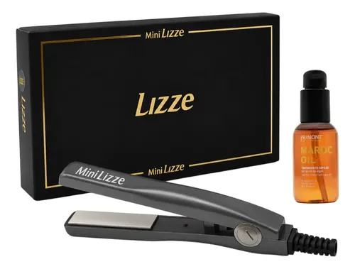 Mini Alisadora Lizze Plancha Pelo Portátil Uso Diario Viaje Aceite Maroc Oil Primont 50ml