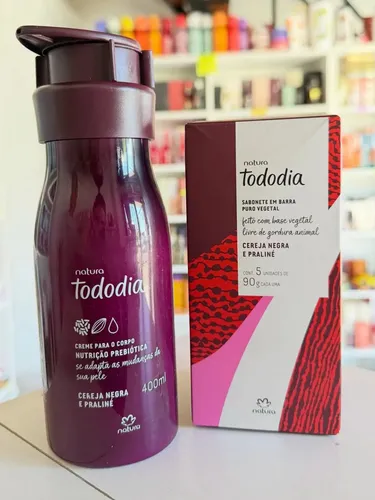 Regalo Natura Tododia Cereza Negra Y Praliné (2 Artículos) Fragancia Ciruela Negra