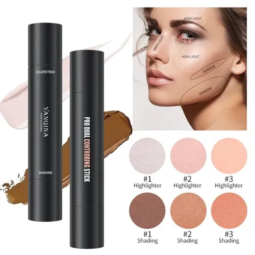 Barra De Contorno De Doble Punta Para Maquillaje Y Cuidado D