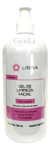Gel Limpieza Facial Libra 500ml Piel Sensible Sin Alcohol Sensible Día/noche