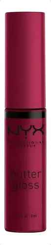 Labial Líquido Nyx Butter Gloss Cobertura Ligera A Media 8ml Acabado Gloss Color Devil’s Food Cake