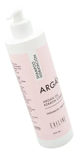 Exiline Argán Shampoo Hidratación Reparación Keratina 500ml