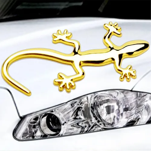 Adhesivo 3d Con Forma De Gecko Para Coche, Impermeable, Meta