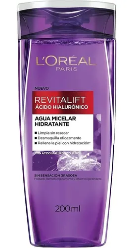 Agua Micelar Revitalif Acido Hialuronico X 200 Ml L’oreal