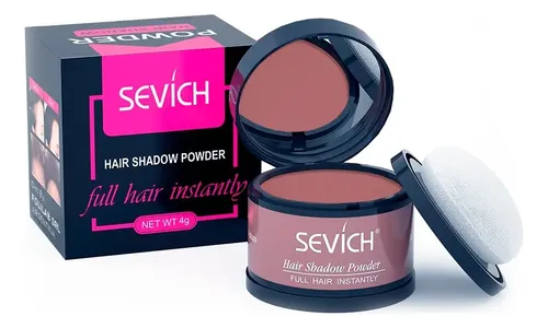 Sombra Capilar Sevich 4g Cubre Canas Raíces Caída Color Auburn