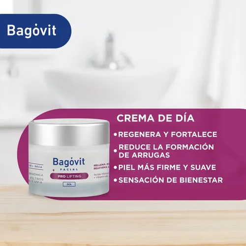 Crema Bagovit Facial Pro Lifting Dia Piel Seca 50grs Bagóvit