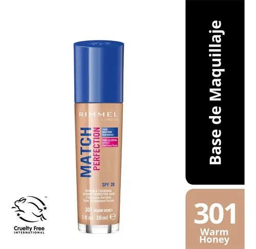 Base líquida Rimmel Match Perfection