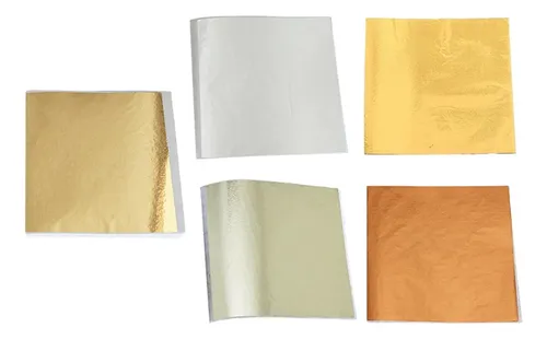 500 Hojas De Papel De Transferencia De Lámina De Oro De