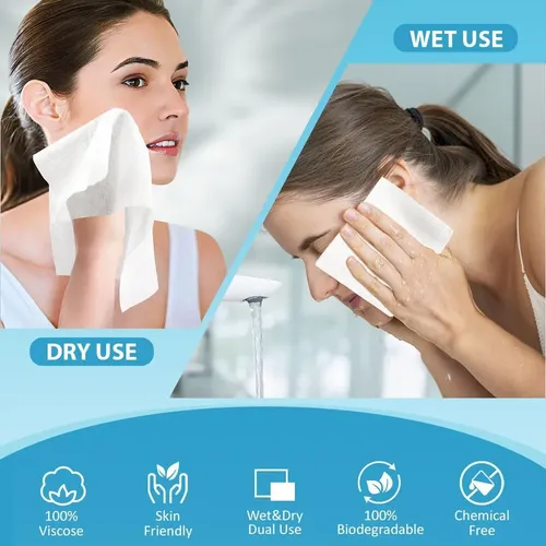 Toallas Faciales Homexcel 100 Content Biodegradables