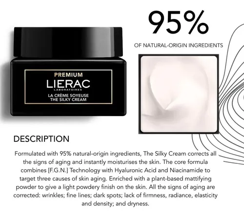 Crema Silky Lierac Refill 50 Ml Niacinamida Ácido