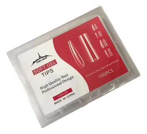 Tips Para Soft Gel Y Press On Paris Night X100u X Numero New