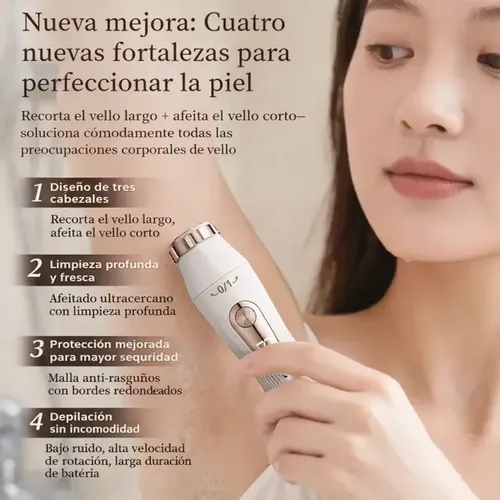 W Depiladora Eléctrica Recargable Para Mujer, Rasuradora M