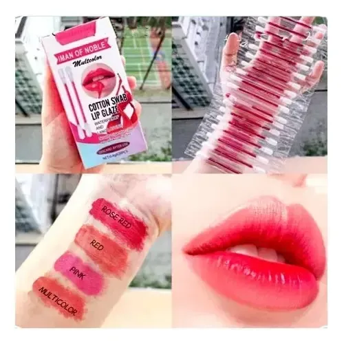 Tinta Labial X20pcs Hisopos Cartera Color Multicolor