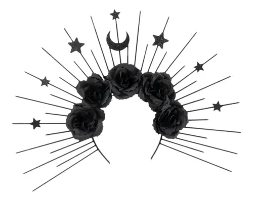 Diadema Gótica Con Forma De Sol Y Luna Para Fiesta De Disfra
