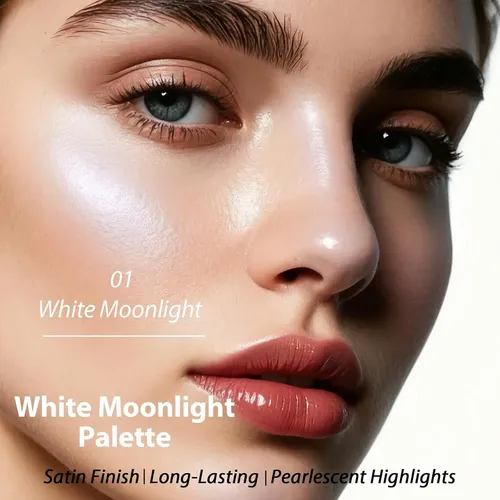 Paleta Iluminadora Maquillaje Pkerus 01-blanco Perlado