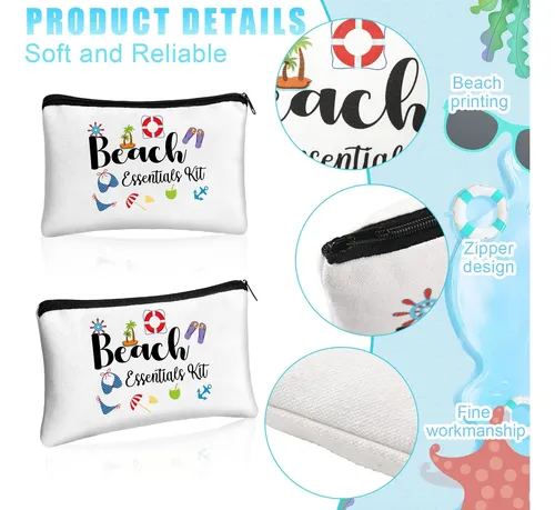 Bolsa De Maquillaje Chunful Summer Themes, Lona, 25 X 19 Cm,