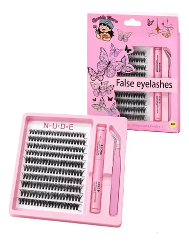 Kit De Pestañas Autoadhesivas Querida Tesoro 40p-30p