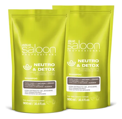 Issue Saloon Neutro & Detox Kit X 2 Shampoo X 900