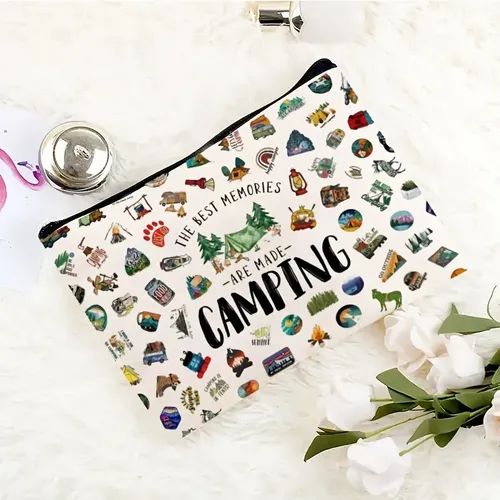 Bolsa De Maquillaje Con Cremallera Con Estampado Best Memori Estilo 1