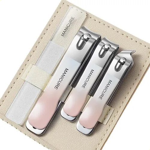 Cortaúñas Portátil P Pink, Juego De Herramientas De Manicura