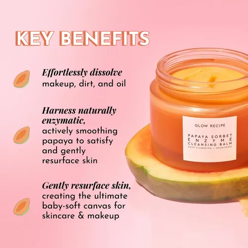 Bálsamo Limpiador Desmaquillante Glow Recipe Papaya 100ml