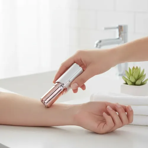 Depiladora facial eléctrica portátil con forma de lápiz labial