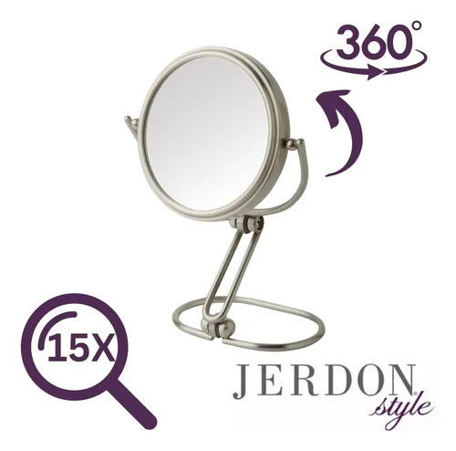 Espejo De Maquillaje Jerdon, Plegable A Dos Caras, De Viaje,
