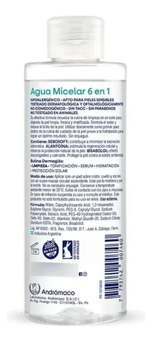 Agua Micelar Dermaglós Piel Mixta A Grasa X 200 Ml