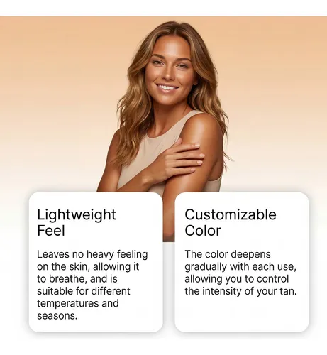 Loción Bronceadora Textura Ligera Cuerpo Bronceado
