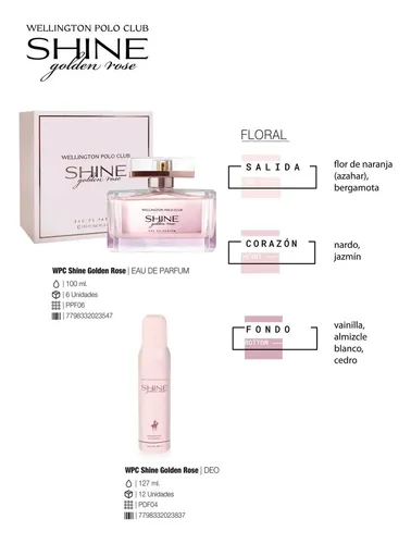 Wellington Shine Golden Rose Parfum 100ml