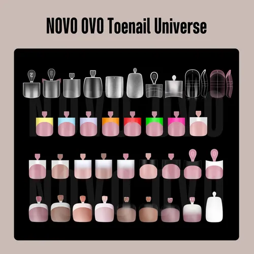 Novo Ovo French Tip Dedos Soft Gel 240 U Rosa