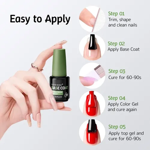 Base De Gel De Construcción Love Easy 0.5 Fl Oz