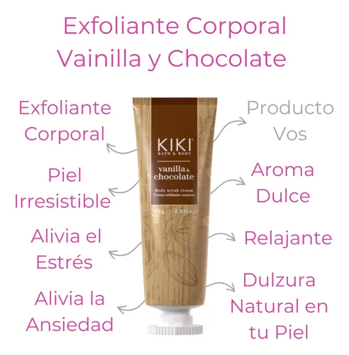 Crema Hidratante Corporal Chocolate Blanco Exfoliante Idraet
