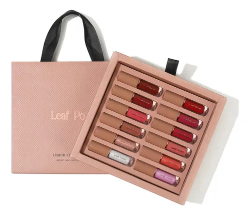 D2260630-4-5 Set De 12 Labiales Con Brillo Perlado, A