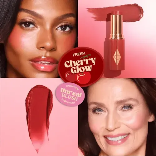 Rubor Stick Charlotte Tilbury Unreal Tono Cherry Glow Deep Red