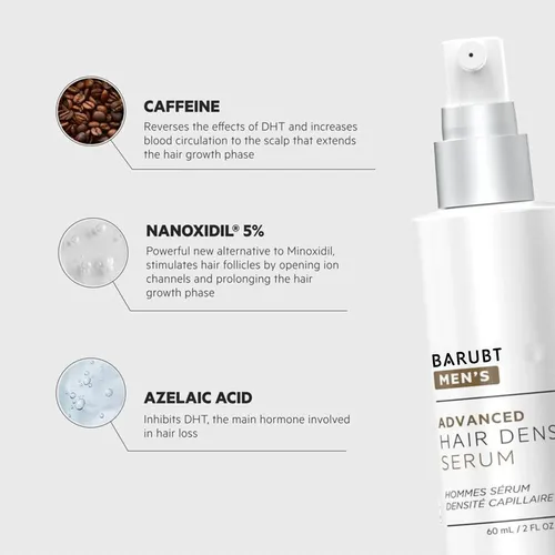 Sérum Capilar Densidad Para Hombre Barubt 60 Ml