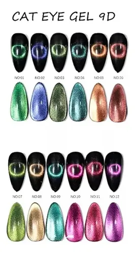 Navi 15ml Gel Diamond Holografico Ojo De Gato 9d Uv/led Color 010