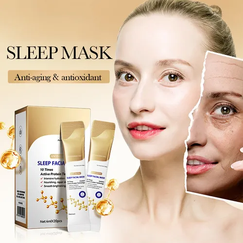 Mascarilla Facial De Colágeno Antiarrugas Para Dormir, 20 Un Todo Tipo De Piel