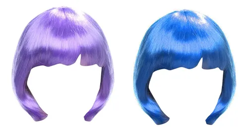 5 Peluca Corta Lacia Colores Cosplay Disfraz Fiesta Colorido